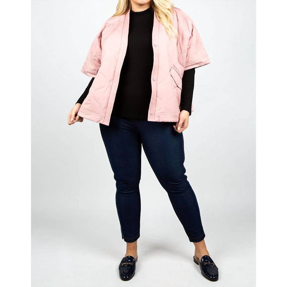NEW SUMMUM padded jacket in rose quartz